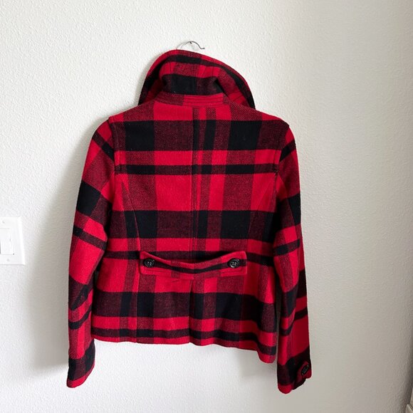 Vintage American Eagle Outfitters Buffalo Plaid Wool Jacket for Holiday & Winter - Picture 8 of 9